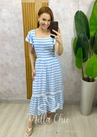 Milla Chic - Vestido Miriam - Azul