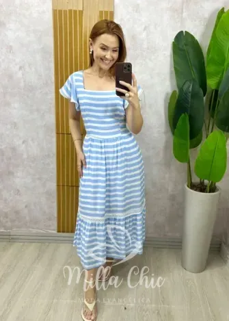Milla Chic - Vestido Miriam - Azul