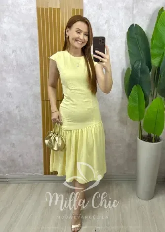 Milla Chic - Vestido Tânia - Manteiga