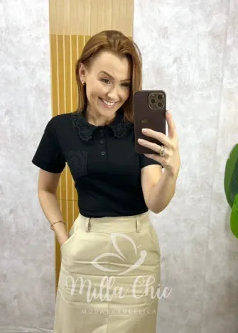 Milla Chic - Blusa Verena - Marrom