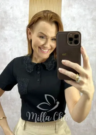 Milla Chic - Blusa Verena - Marrom