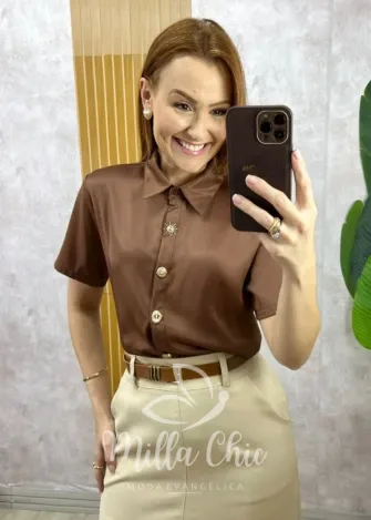 Milla Chic - Camisa Alessia- Champagne (cópia)