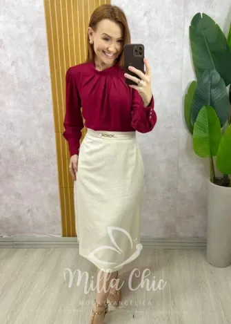 Milla Chic - Camisa Allure - Cappuccino (cópia)