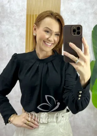 Milla Chic - Camisa Allure - Preta