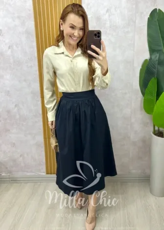 Milla Chic - Camisa Eleonora - Beterraba (cópia)