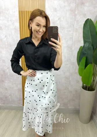 Milla Chic - Camisa Eleonora - Preta