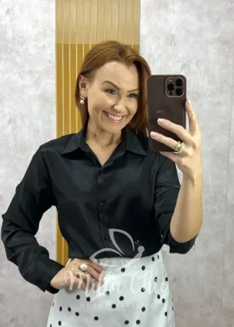 Milla Chic - Camisa Eleonora - Preta