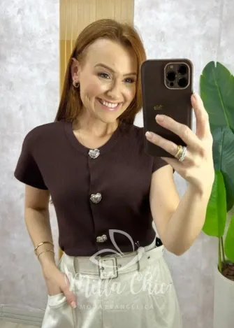 Milla Chic - Camisa Margot - Bege (cópia)