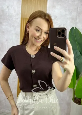 Milla Chic – Camisa Margot – Bege (cópia) Milla Chic - Camisa Margot - Bege (cópia)