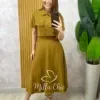 Milla Chic - Conjunto Raiane Em Linho - Rosa (cópia)