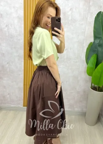 Milla Chic - Saia Belmare - Marrom