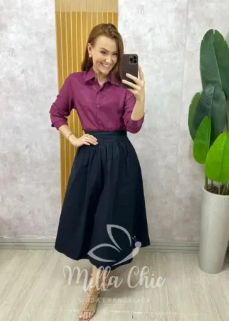 Milla Chic - Saia Belmare - Marrom (cópia)