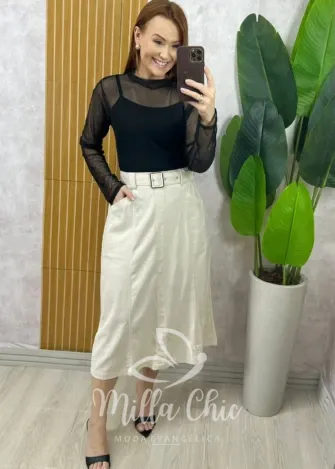 Milla Chic - Saia Clássica Linen Chic