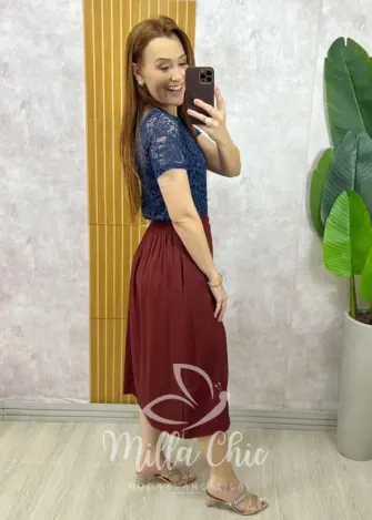 Milla Chic - Saia Lourdes Clássica Midi