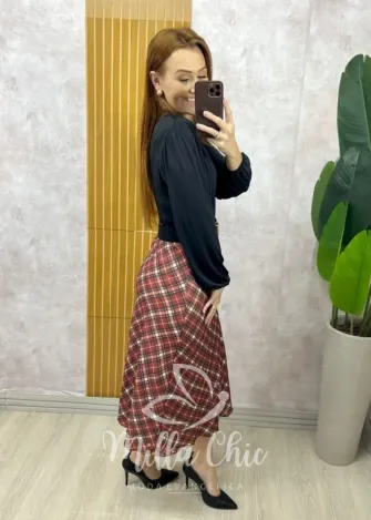 Milla Chic - Saia Valéria - Marrom (cópia)