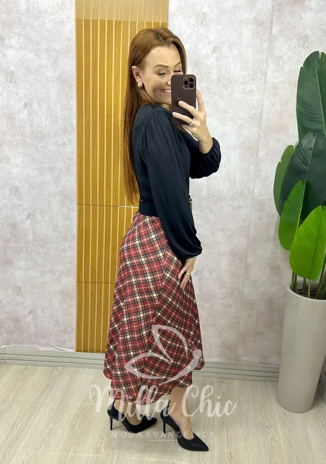 Milla Chic – Saia Valéria – Marrom (cópia) Milla Chic - Saia Valéria - Marrom (cópia)