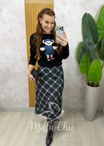 Milla Chic - Saia Valéria - Marrom (cópia)