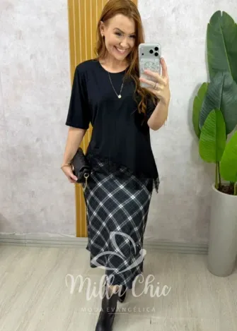 Milla Chic - Saia Valéria - Marrom (cópia)