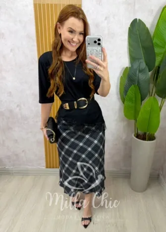 Milla Chic - Saia Valéria - Marrom (cópia)