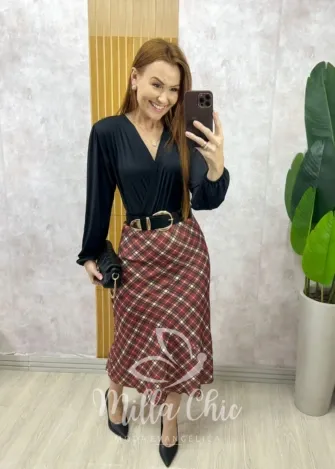 Milla Chic - Saia Valéria - Marrom (cópia)