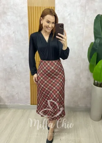 Milla Chic - Saia Valéria - Marrom (cópia)