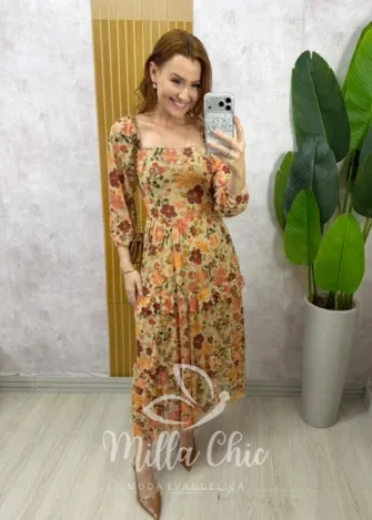 Milla Chic - Vestido Armênia em Viscosarja - Verde (cópia)