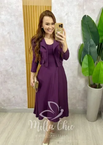 Milla Chic - Vestido Ester - Açaí