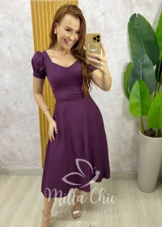 Milla Chic - Vestido Ester - Açaí