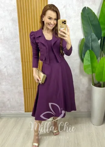 Milla Chic - Vestido Ester - Açaí