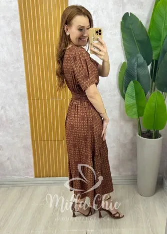 Milla Chic - Vestido Gioconda - Marrom