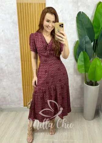 Milla Chic – Vestido Gioconda – Marrom (cópia) Milla Chic - Vestido Gioconda - Marrom (cópia)