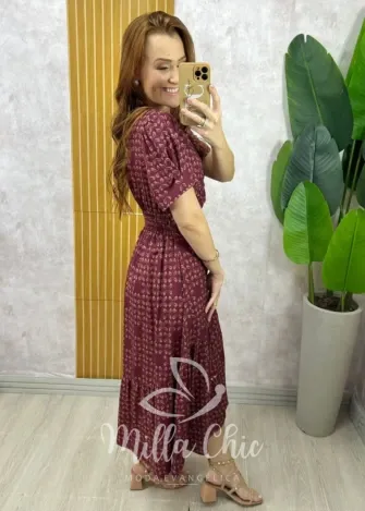 Milla Chic - Vestido Gioconda - Marrom (cópia)