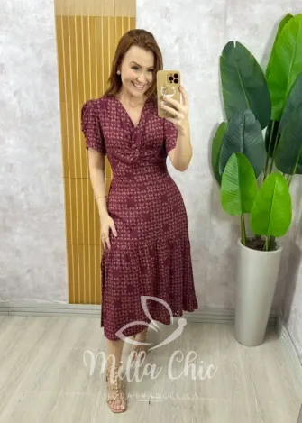 Milla Chic - Vestido Gioconda - Marrom (cópia)