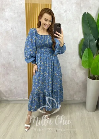 Milla Chic - Vestido Livia Romance - Azul