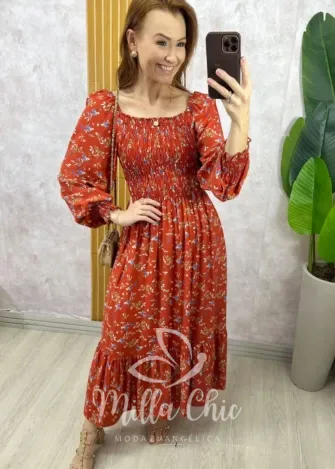 Milla Chic - Vestido Livia Romance - Azul (cópia)
