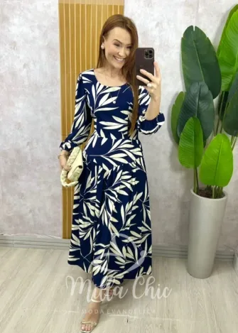 Milla Chic - Vestido Lorena - Azul Marinho