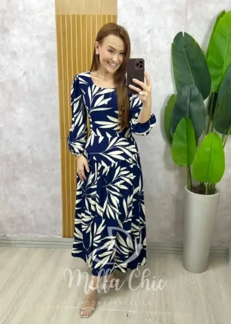 Milla Chic – Vestido Lorena – Azul Marinho Milla Chic - Vestido Lorena - Azul Marinho