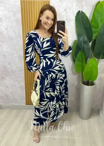 Milla Chic - Vestido Lorena - Azul Marinho