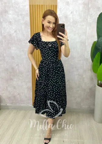 Milla Chic - Vestido Miriam - Preto