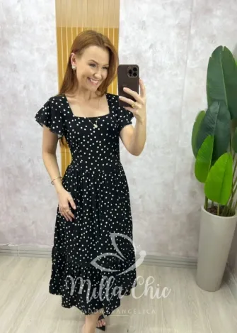 Milla Chic - Vestido Miriam - Preto