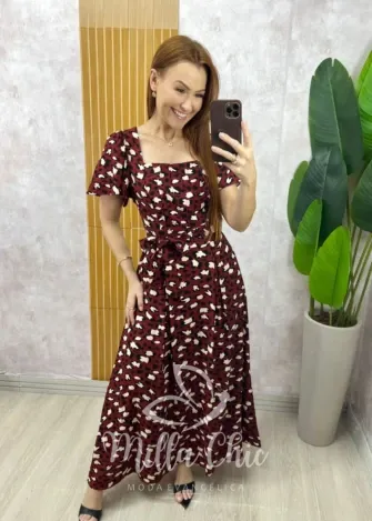 Milla Chic - Vestido Natura Class - Vermelho