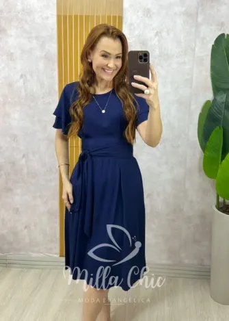 Milla Chic - Vestido Rouge - Azul Marinho