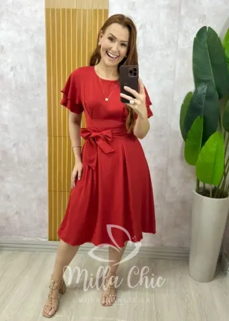 Milla Chic – Vestido Rouge – Vermelho Milla Chic - Vestido Rouge - Vermelho