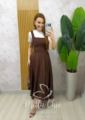 Milla Chic - Vestido Salopete Parisienne - Preto (cópia)