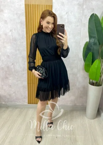 Milla Chic - Vestido Sofia em tule- Branco (cópia)