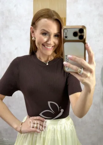 Milla Chic - Blusa Celine em Tricot modal - Azul (cópia)
