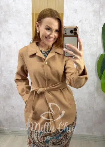 Milla Chic - Blusa Celine em Tricot modal - Marrom (cópia)