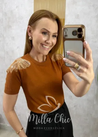 Milla Chic - Blusa Charlote - Azul Marinho (cópia)