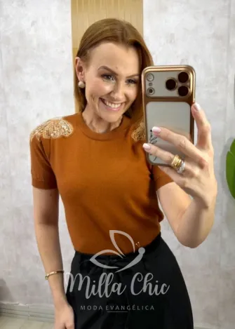 Milla Chic - Blusa Charlote - Azul Marinho (cópia)