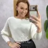 Milla Chic - Blusa Monte Carlo em Tricot modal - Branca